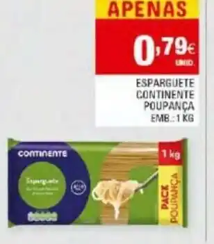 Esparguete Continente Poupança