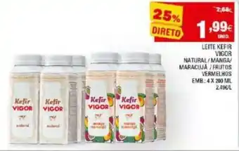 Continente Leite Kefir Vigor 4x200ml promoção