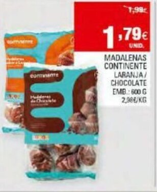Madalenas Continente 600g