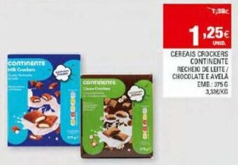 Continente Cereais Crockers Continente 375g promoção