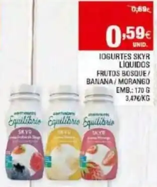 Continente Iogurtes Skyr Liquidos 170g promoção