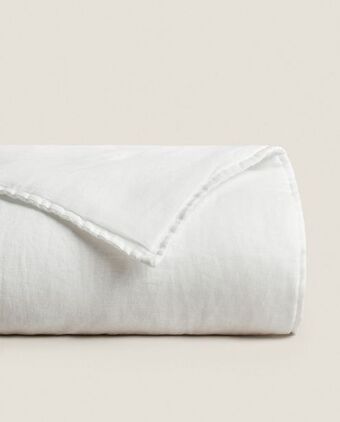 ZARA HOME Edredão de linho leve promoção