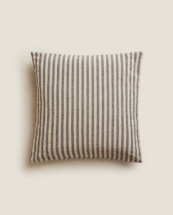 ZARA HOME Capa de almofada riscas promoção