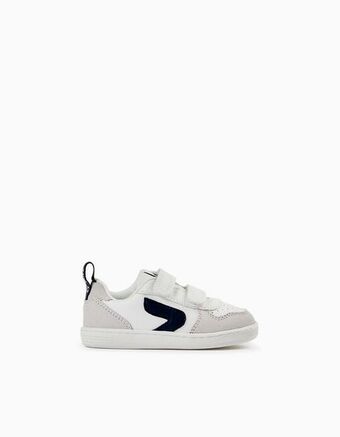 Zippy Sapatilhas para bebé 'zy move', branco/azul escuro promoção