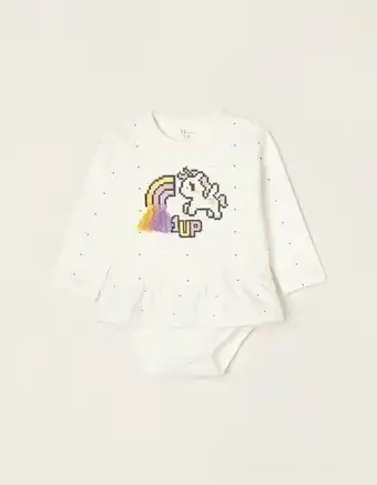 Zippy Body 2 em 1 para recém-nascida 'unicórnio', branco promoção