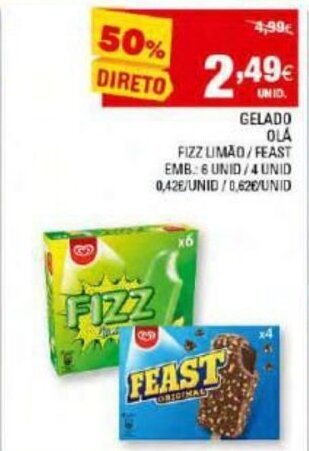 Continente Gelado Olá promoção