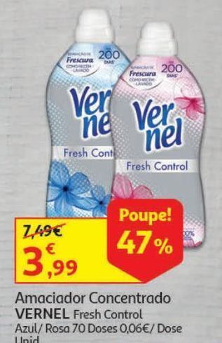 Auchan Amaciador concentrado vernel promoção