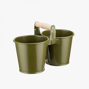 VIVA Vaso duplo garden verde d.12.5cm promoção