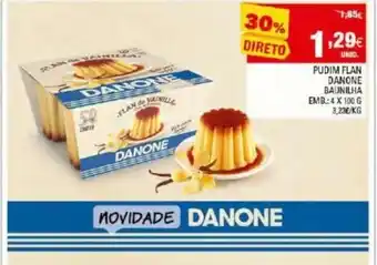 Continente Pudim Danone Flan Baunilha 4X100g promoção