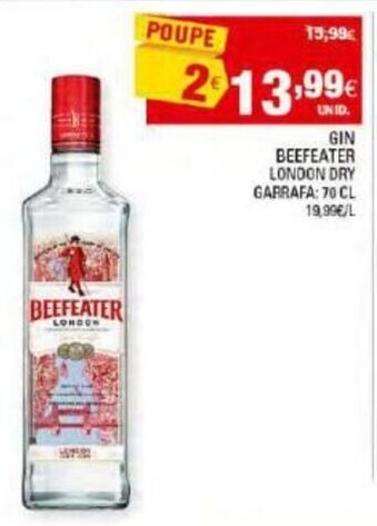 Continente Gin Beefeater 70cl promoção
