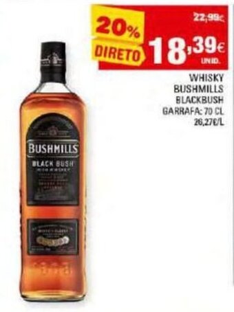 Continente Whisky Bushmills 70cl promoção