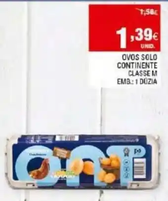 Continente Ovos Solo Continente 1Dozia promoção