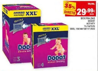Continente Box Fraldas Dodot Activity promoção