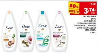 Continente Gel de Banho Dove 750ml promoção