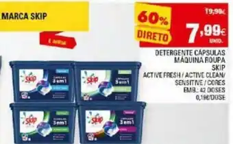 Continente Detergente Cãpsulas Mãquina Roupa Skip 42 Doses promoção