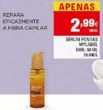Continente Sérum Pontas Mylabel 50ml promoção