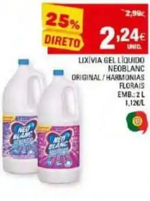 Continente Lixívia Gel Líquido Neoblanc 2L promoção