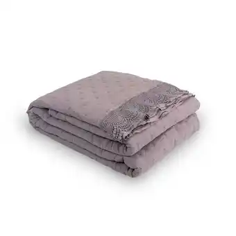 Edredão mediterrâneo cinza escuro 240x220cm