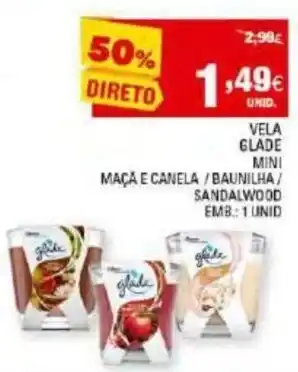 Continente Vela Glade Mini 1 Unid promoção
