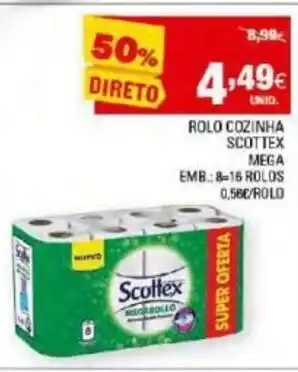 Continente Rolo Cozinha Scottex Mega promoção