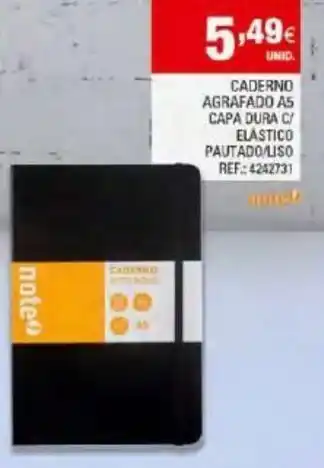 Continente Caderno Agrafado A5 promoção