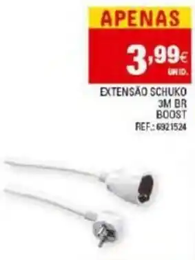 Continente Extensão Schuko 3m BR Boost Ref:6921524 promoção