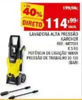 Continente Lavadora Alta Pressão Karcher Ref: 6877091 promoção