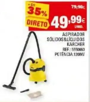 Continente Aspirador Sólidos & Liquidos Karcher Ref: 5550660 promoção