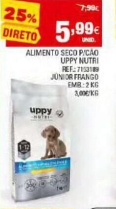 Continente Alimento Seco P/Cão Uppy Nutri 2kg promoção