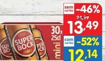Minipreço Cerveja super bock promoção