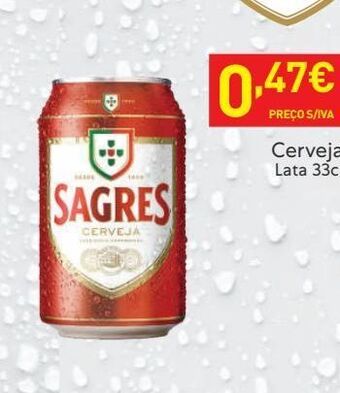Recheio Lata de cerveja sagres promoção