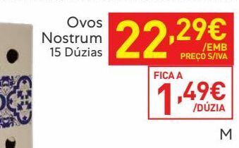 Recheio Ovos promoção