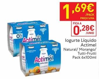 Recheio Iogurte actimel promoção