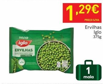 Recheio Ervilhas verdes iglo promoção