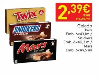 Recheio Gelados twix promoção