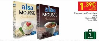 Recheio Mousse de chocolate alsa promoção