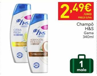 Recheio Shampoo head & shoulders promoção