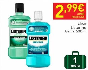 Recheio Elixir listerine promoção