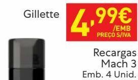 Recheio Barbear gillette promoção