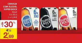 Cerveja com Álcool Super Block 6x20cl