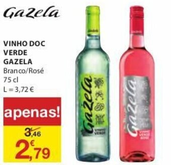 E.Leclerc Vinho DOC Verde Gazela 75cl promoção