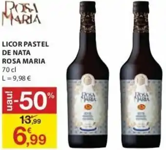 E.Leclerc Licor Pastel de Nata Rosa Maria 70cl promoção