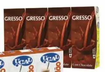 E.Leclerc Gresso Leite com Chocolate Gresso 4x200ml promoção