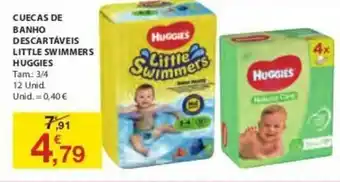E.Leclerc Cuecas de Banho Descartáveis Little Swimmers Huggies 12 Unid promoção