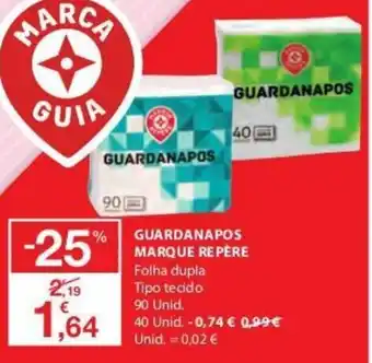 E.Leclerc Guardanapos Marque Repére 90 Unid/ 40 Unid promoção
