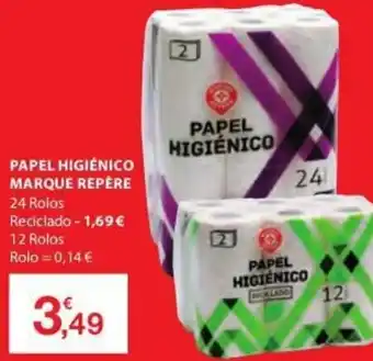 E.Leclerc Papel Higiénico Marque Repére 24 Rolos promoção