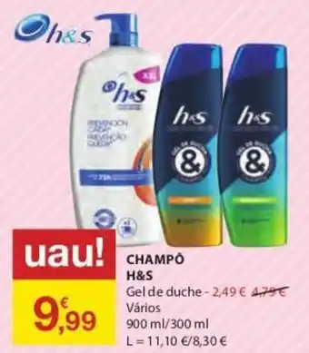 E.Leclerc H&S Champô 900ml/300ml promoção
