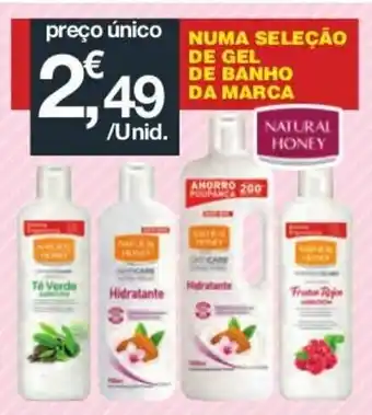 E.Leclerc Natural Honey de Gel/de Banho/daMarca promoção