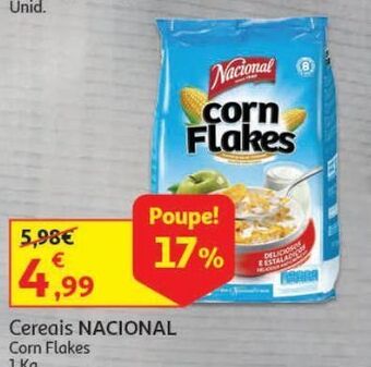 Auchan Cereais nacional:corn flakes 1000 g promoção