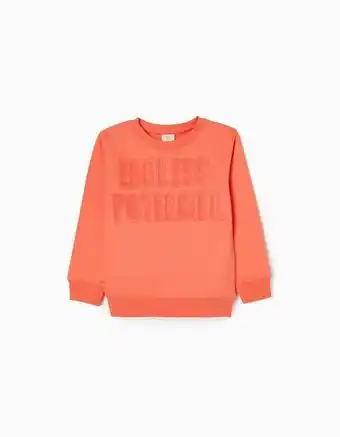 Zippy Sweat de algodão para menino 'realidade virtual', laranja promoção